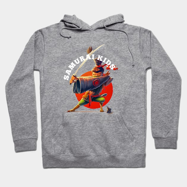 Samurai T-Shirts Hoodie by Melchi